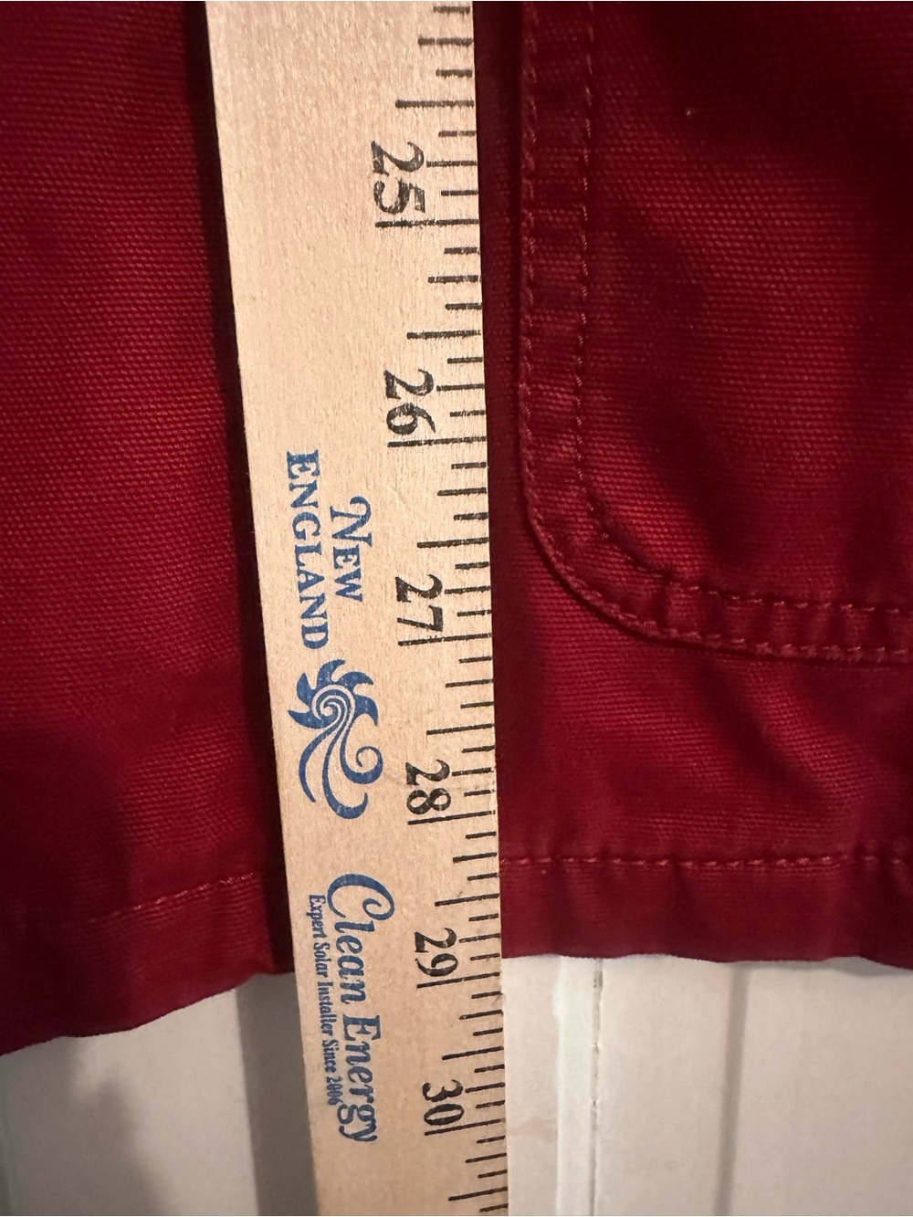 Vintage Lands End Barn Coat Jacket Dark Red and Plaid Lined Women's Size Small - Picture 5 of 8